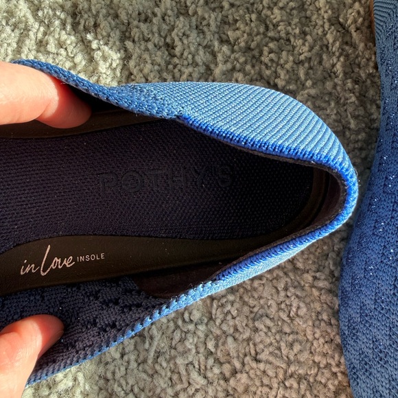Rothy's Textured Blue Flats - Picture 2 of 5